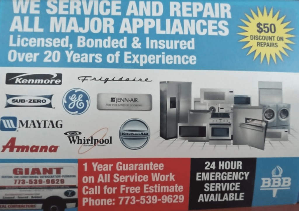 Appliance Repair Services Chicago Freezer And Fridge Repair Chicago IL   Appliances 1024x721 